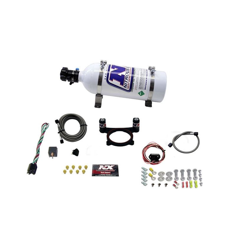 Nitrous Express 11-15 Ford Mustang GT 5.0L Coyote 4 Valve Nitrous Plate Kit (50-200HP) w/5lb Bottle (20948-05)