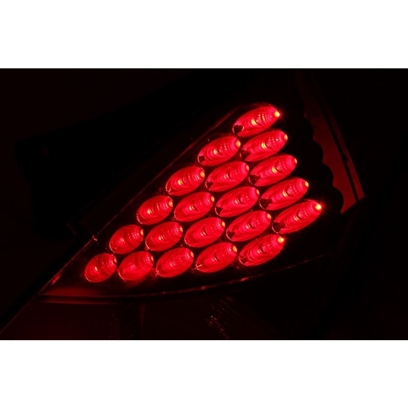 ANZO USA 2003-2005 Nissan 350Z LED Taillights Red (321083)