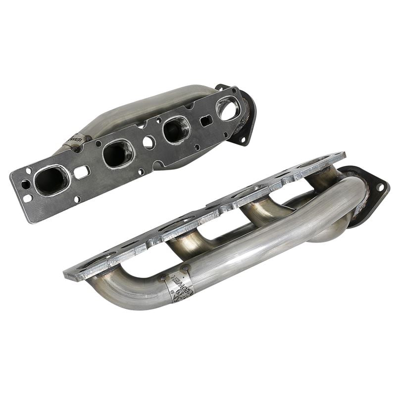 aFe Twisted Steel 304 Stainless Steel Shorty Header (48-32023)