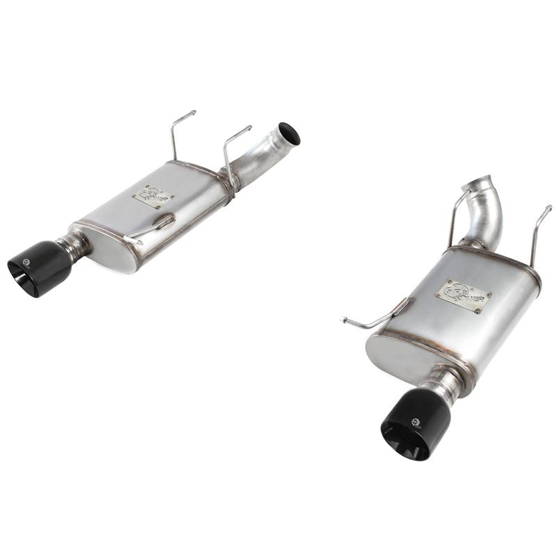 aFe MACH Force-Xp 3 IN 409 Stainless Steel Axle-Back Exhaust System w/Black Tip (49-43052-B)