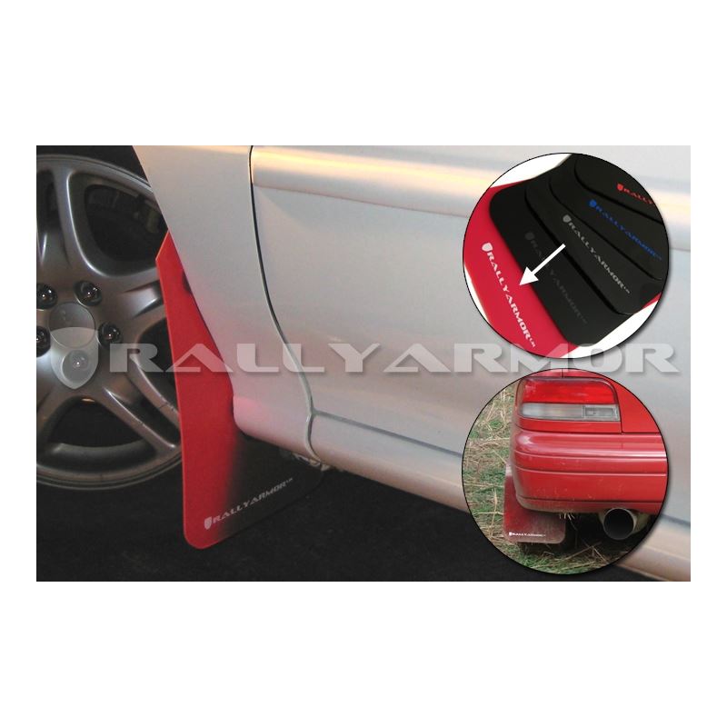 Rally Armor Red Mud Flap/White Logo for 1998-2001 Subaru Impreza (MF2-UR-RD/WH)