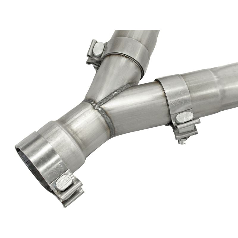 aFe Large Bore-HD 2-1/2in 409 Stainless Steel DPF-Back Exhaust System (49-46234)