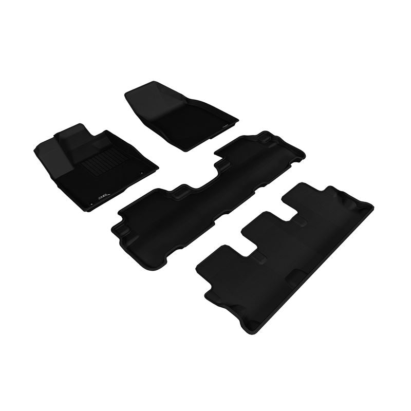 3D Maxpider KAGU Floor Mat, BLACK, 1ST ROW/2ND ROW/3RD ROW (L1TY16301509)