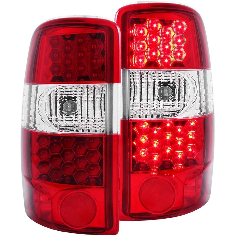 ANZO USA 2000-2006 Chevrolet Suburban LED Taillights Red/Clear (311001)