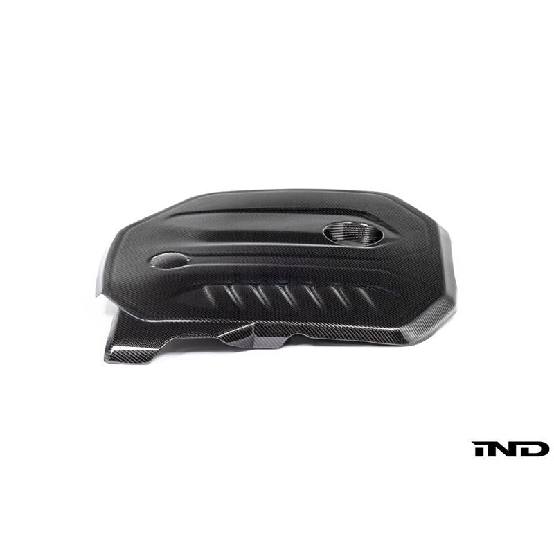 Eventuri BMW F20 M140i, F22 M240i, F30 M340i B58 Black Carbon Engine Cover (EVE-B58F-CF-ENG)