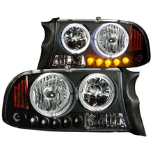 Load image into Gallery viewer, ANZO USA 1997-2004 Dodge Dakota Crystal Headlights Black 1pc (111085)