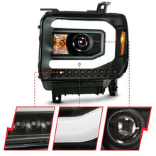 Load image into Gallery viewer, ANZO USA Projector Headlight Set, w/Plank Style Switchback, Black, Pair, (111487)