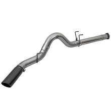 Load image into Gallery viewer, aFe Large Bore-HD 5 IN 409 Stainless Steel DPF-Back Exhaust System w/Black Tip (49-43090-B)