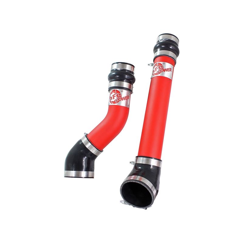 aFe BladeRunner 3 IN Aluminum Hot and Cold Charge Pipe Kit Red (46-20064-R)