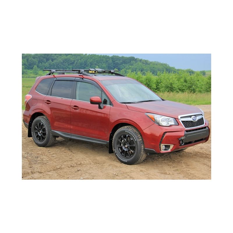 Rally Armor Black Mud Flap/Grey Logo for 2014-2018 Subaru Forester (MF28-UR-BLK/GRY)