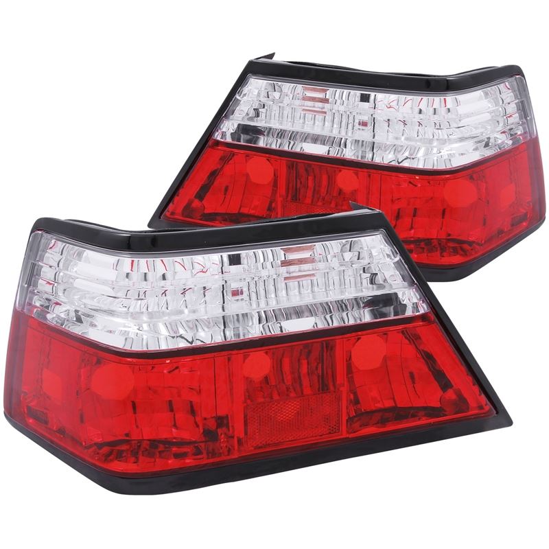 ANZO USA 1986-1995 Mercedes Benz E Class W124 Taillights Red/Clear (221159)