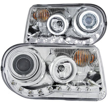 Load image into Gallery viewer, ANZO USA 2005-2010 Chrysler 300C Projector Headlights w/ Halo Chrome (CCFL) G2 (121250)