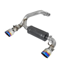 Load image into Gallery viewer, Takeda 3 IN 304 Stainless Steel Axle-Back Exhaust System w/ Blue Flame Tip (49-33104-L)