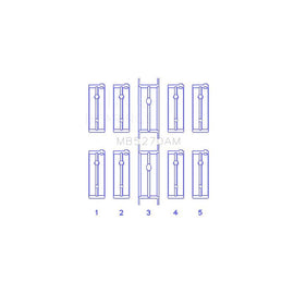 King Engine Bearings Main Bearing Set for 1996-1997 Chrysler Stratus (MB5270AM)