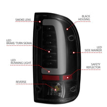 Load image into Gallery viewer, ANZO USA Tail Light Assembly, LED, Smoke Lens, Black Housing, Pair, (311354)