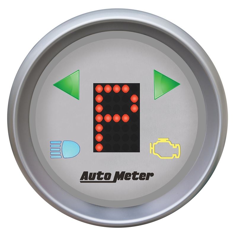 AutoMeter Ultra-Lite 2-1/16in (P/R/N/D/L/OD/O/5/4/3/2/1) Digital Gear Position Gauge (4359)