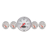 AutoMeter Arctic White 3-3/8in Electric Speedometer with Wheel Odometer/ 2-1/16in Oil Pressure (1340)