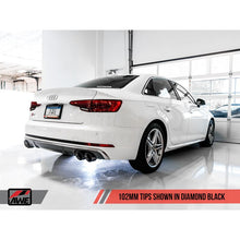 Load image into Gallery viewer, AWE SwitchPath Exhaust for Audi B9 S4 - Non-Resonated - Diamond Black 102mm Tips (3025-43034)