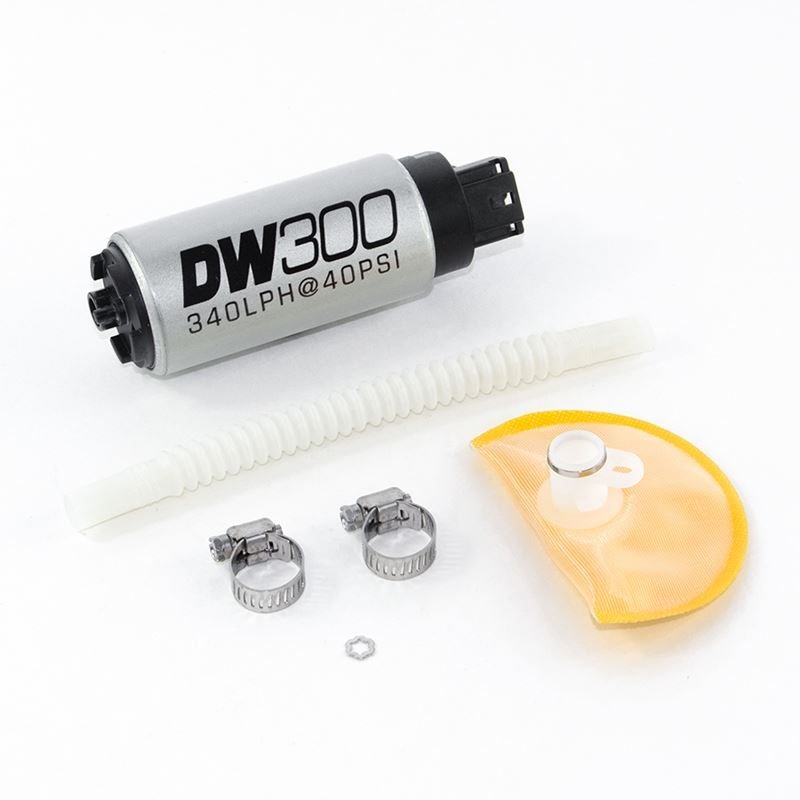 Deatschwerks DW300 series, 340lph in-tank fuel pump w/ install kit (9-301-1019)