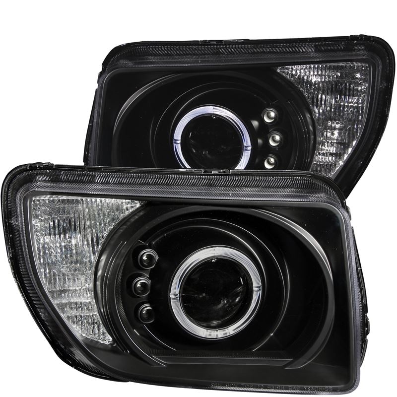 ANZO USA 2003-2006 Honda Element Projector Headlights w/ Halo Black (121432)