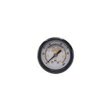 Load image into Gallery viewer, Deatschwerks Mechanical Fuel Pressure Gauge 1/8 NPT. 0-100 PSI. 1.5 in Diameter,White Face (6-01-GL)