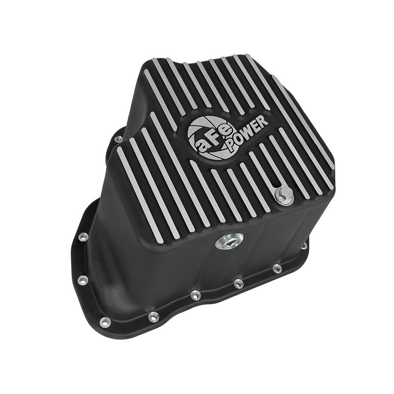 aFe Pro Series Engine Oil Pan Black w/ Machined Fins (46-70332)