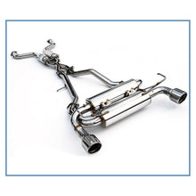 Load image into Gallery viewer, Invidia 02-08 Nissan 350z Gemini Rolled Stainless Steel Tip Cat-back Exhaust (HS02N3ZGIS)