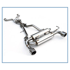 Invidia 02-08 Nissan 350z Gemini Rolled Stainless Steel Tip Cat-back Exhaust (HS02N3ZGIS)