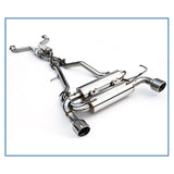 Invidia 02-08 Nissan 350z Gemini Rolled Stainless Steel Tip Cat-back Exhaust (HS02N3ZGIS)