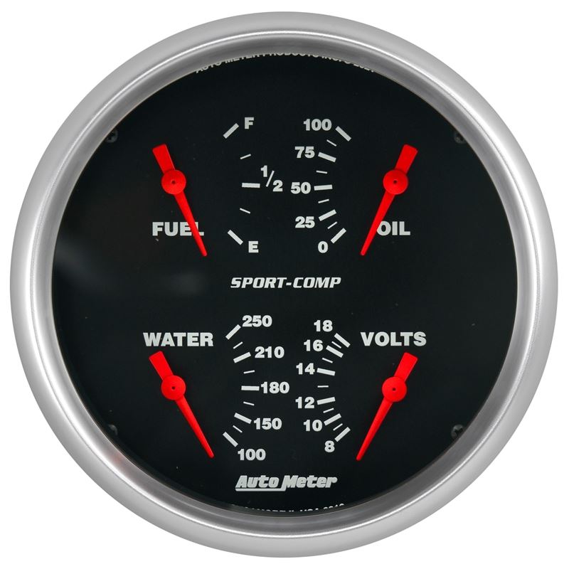 AutoMeter 5" QUAD GAUGE, SPORT-COMP (3912)