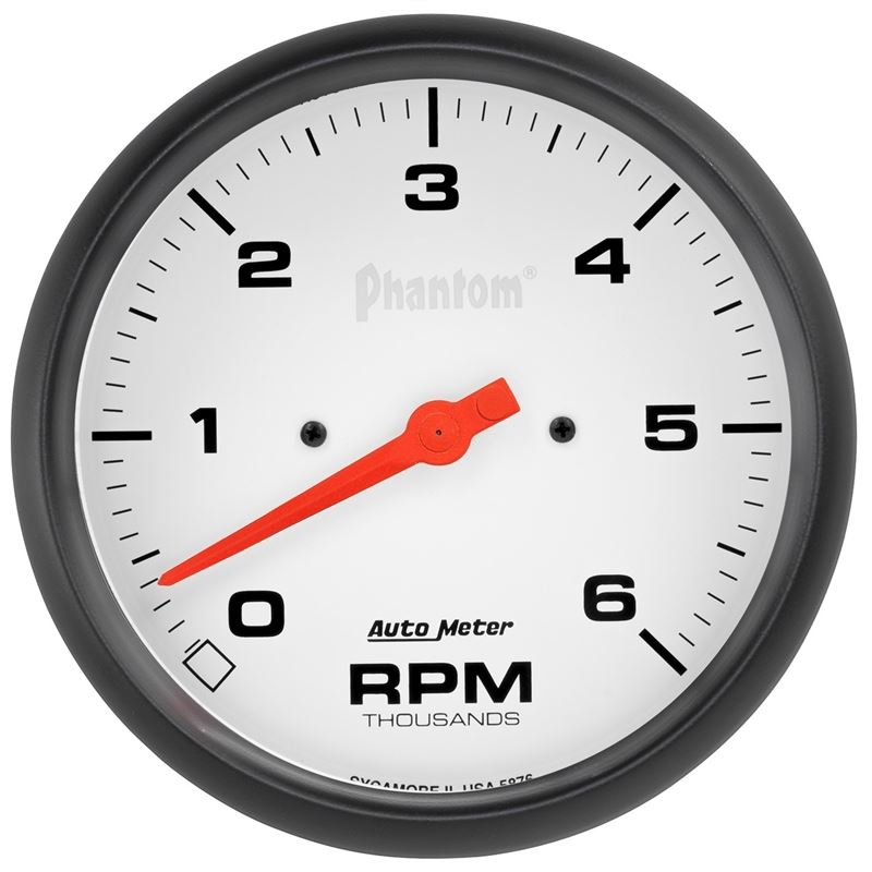 AutoMeter Phantom 5in. 0-6K RPM In-Dash Tachometer Gauge (5876)