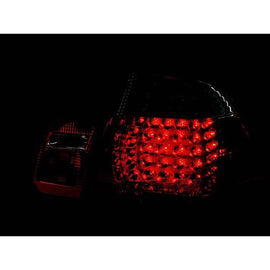 ANZO USA 1999-2001 BMW 3 Series E46 LED Taillights Red/Clear 4pc (321004)