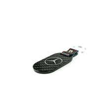 Load image into Gallery viewer, Fabspeed Mercedes Silver Star and Script Carbon Fiber Keyring (FS.MER.SS.CFKR)