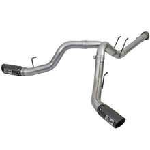 Load image into Gallery viewer, aFe Large Bore-HD 4 IN 409 Stainless Steel DPF-Back Exhaust System w/Black Tip (49-43092-B)