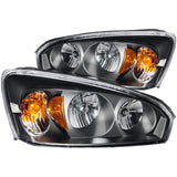 ANZO USA 2004-2007 Chevrolet Malibu Crystal Headlights Black (121221)