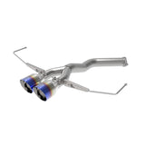 Takeda 3 IN to 2-1/2 IN 304 Stainless Steel Axle-Back Exhaust w/ Blue Flame Tip (49-37012-L)