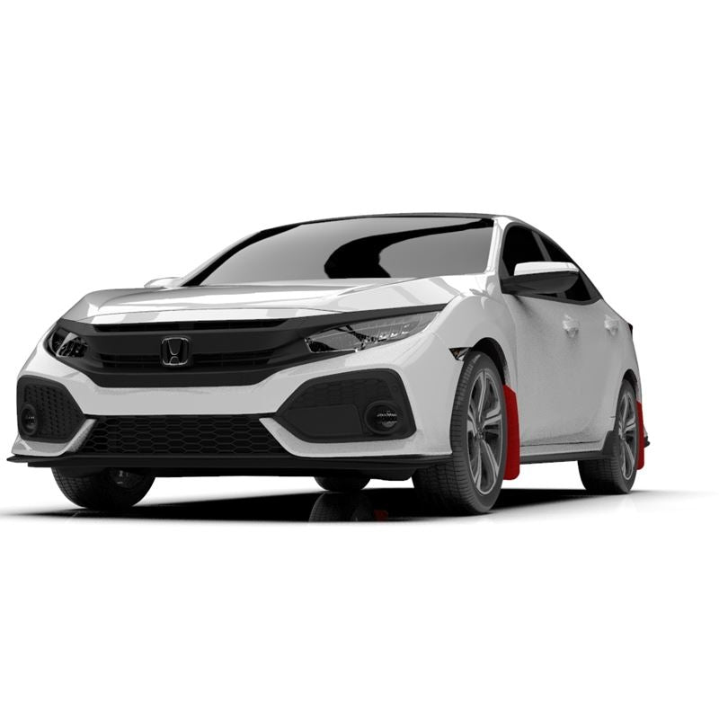 Rally Armor Red Mud Flap/White Logo for 2017-2020 Honda Civic (MF51-UR-RD/WH)