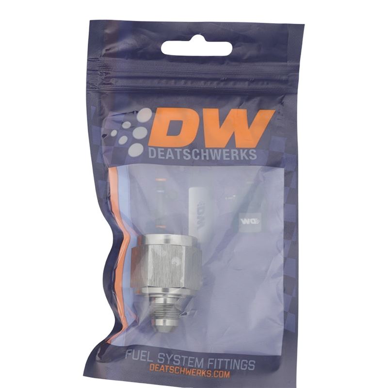 DeatschWerks 10AN Female Flare to 6AN Male Flare Reducer - Anodized DW Titanium (6-02-0219)