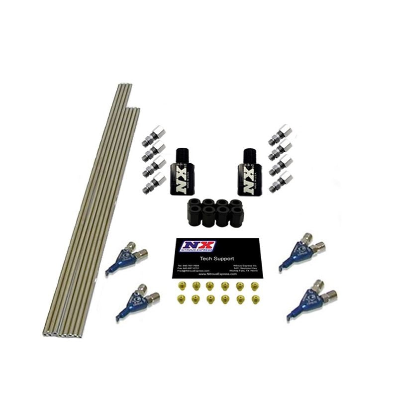 Nitrous Express 4 Cyl Piranha Conversion for Single Nozzle EFI System to Direct Port (NX400)