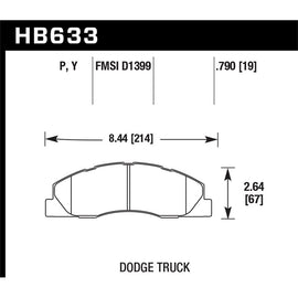 Hawk Performance Super Duty Brake Pads (HB633P.790)