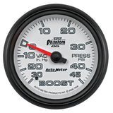 AutoMeter Phantom II 2-5/8in 30INHG-45PSI Phantom Mechanical Boost/Vacuum Gauge (7808)