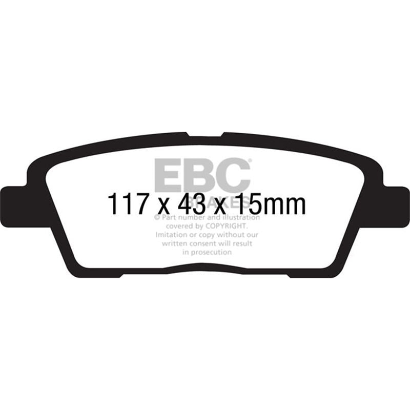 EBC Redstuff Ceramic Low Dust Brake Pads (DP31881C)