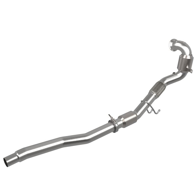 aFe Twisted Steel Downpipe 3 IN 304 Stainless Steel w/ Cat (48-36411-1YC)