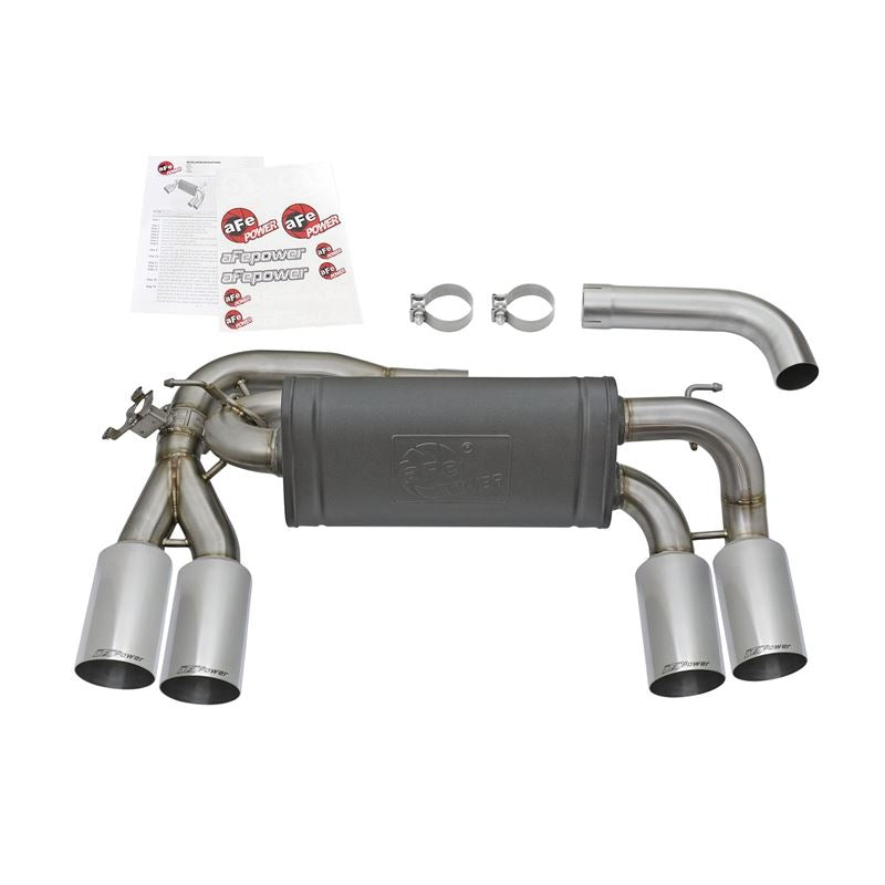 aFe MACH Force-Xp 3 to 2-1/2in 304 Stainless Steel Axle-Back Exhaust w/Polished Tip (49-36333-P)