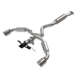 aFe Power Gemini XV 3in to 2-1/2in Cat Back Exhaust w/ Polished Tips for 23-24 Toyota GR Corolla L3 1.6L (t) (49-36067-P)