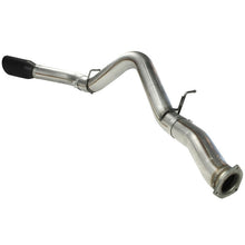 Load image into Gallery viewer, aFe Large Bore-HD 5 IN 409 Stainless Steel DPF-Back Exhaust System w/Black Tip (49-44040-B)