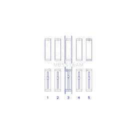 King Engine Bearings Main Bearing Set for 1968 Buick Sportwagon (MB5516AM 010)