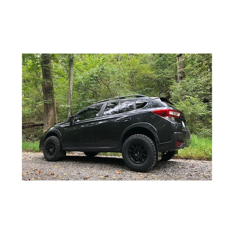 Rally Armor Black Mud Flap/Grey Logo for 2018-2019 Subaru Crosstrek (MF46-LTUR-BLK/GRY)