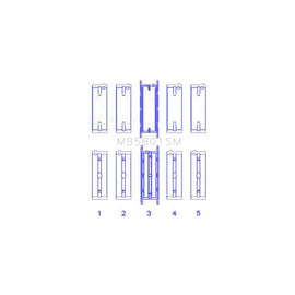 King Engine Bearings Main Bearing Set for 2011-2013 BMW X5 (MB5801SM0.25)