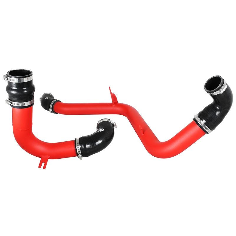 aFe BladeRunner 2-1/2 IN Aluminum Hot and Cold Charge Pipe Kit Red (46-20184-R)